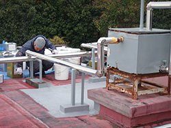 欠損箇所シート防水工事・防水塗装工事2